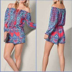 VENUS Off The Shoulder Romper- Small
